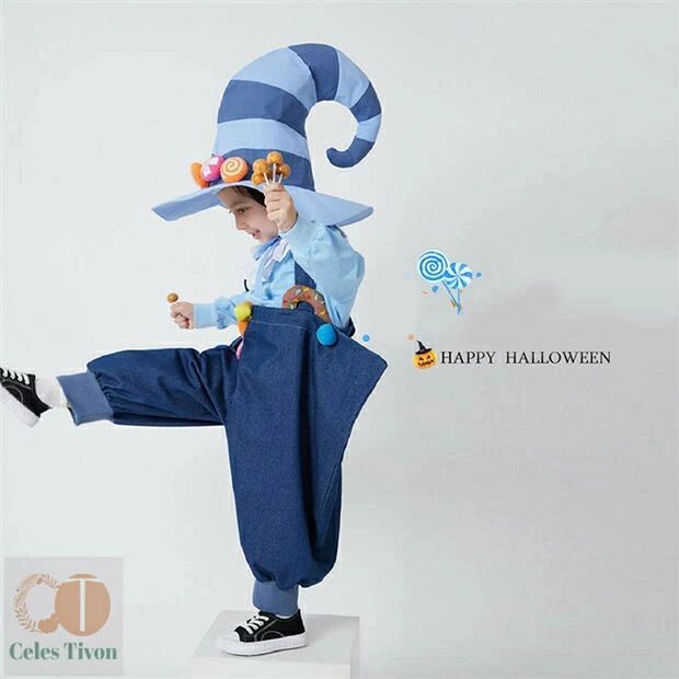 ハロウィン衣装 仮装 子供衣装 COSPLAY 魔女 精霊 男の子 女の子 フルセット幼稚園 演出服 キッズ トリックオアトリート100 110 120 130 14