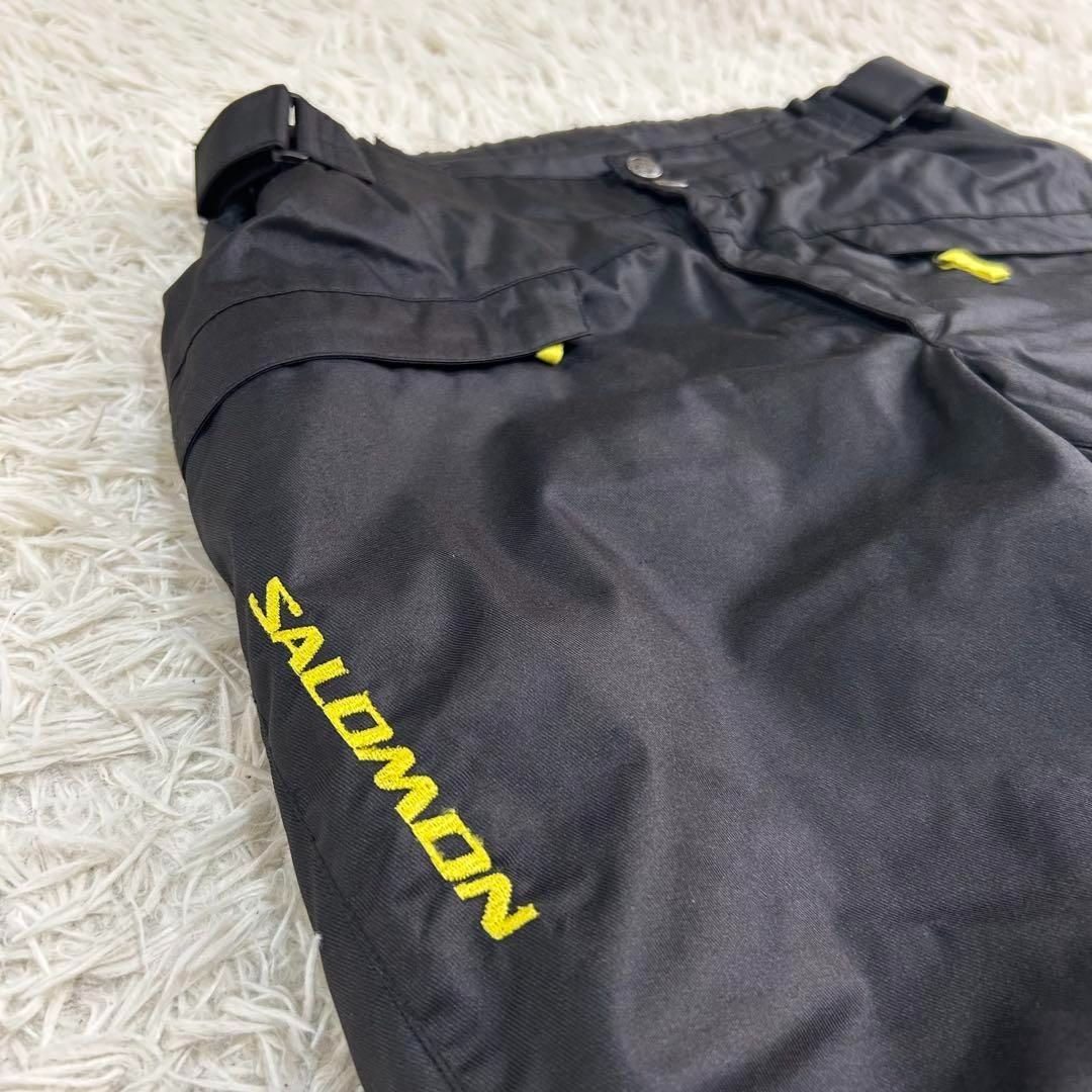 良品✨サロモン スキーウェア セットアップ L メンズ ロゴ刺繍