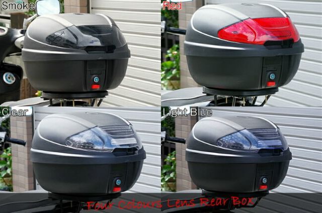 ぽむ グロム 対応 リアボックス 30L トップケース カラーレンズ 4色