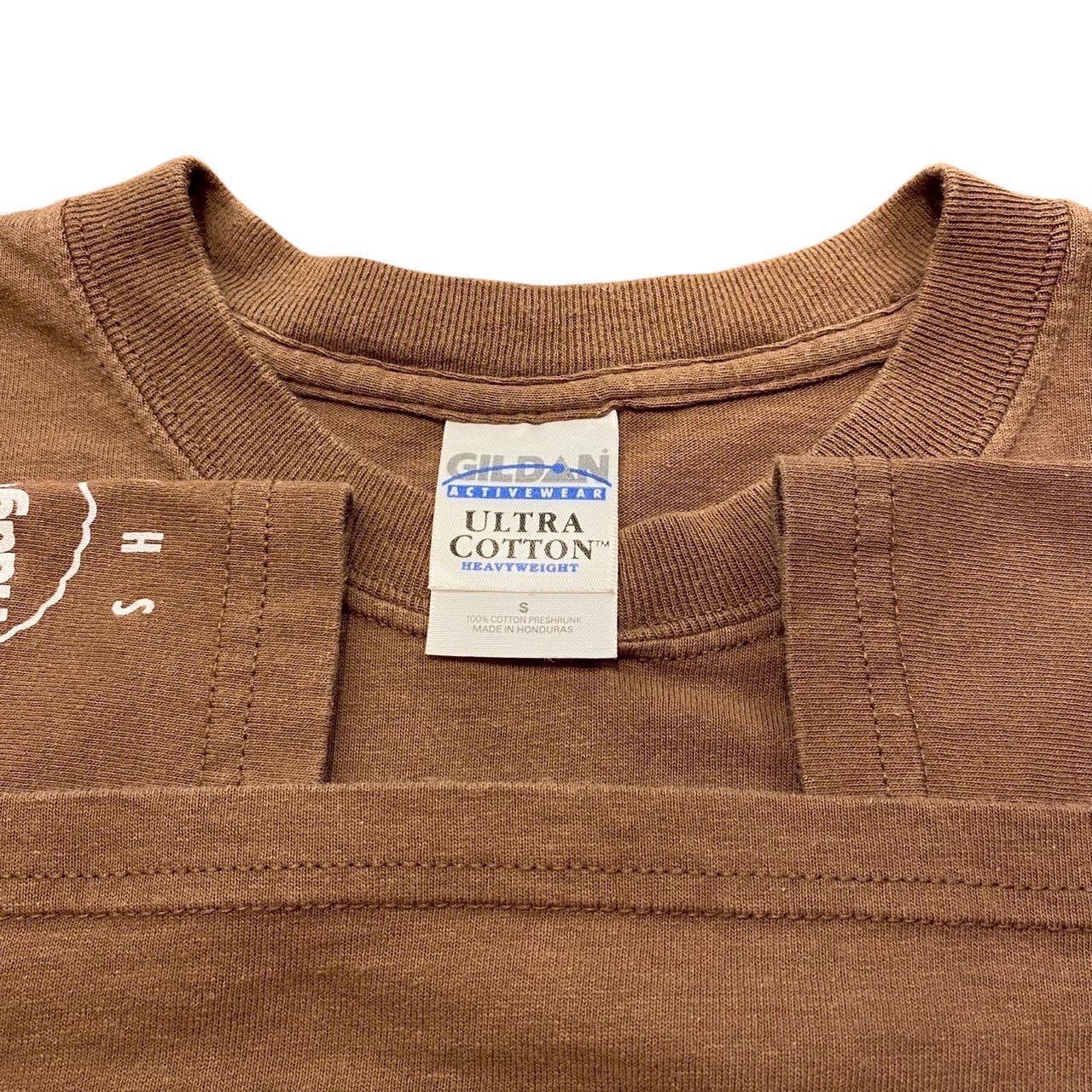 00s ビンテージ Haagen-Dazs プリント Tシャツ S ブラウン フェード 00 