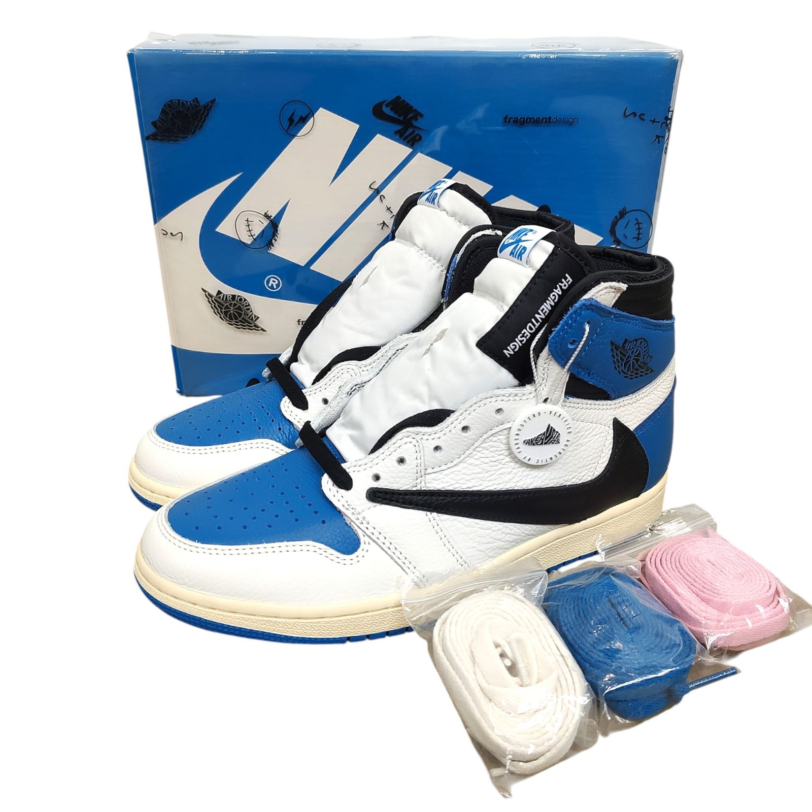NIKE トラヴィススコット/フラグメント28.5cm ナイキ×トラヴィス・スコット×フラグメント AIR JORDAN 1 LOW