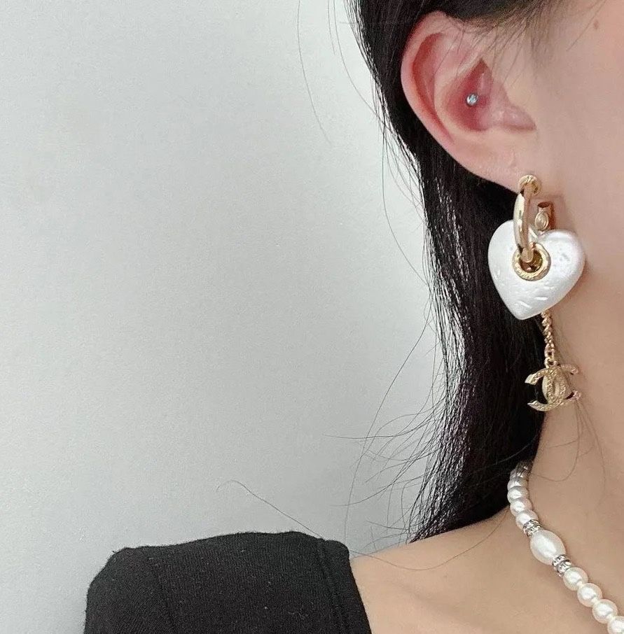 シャネル ピアス ハートパール CHANEL パールピアス ココマーク
