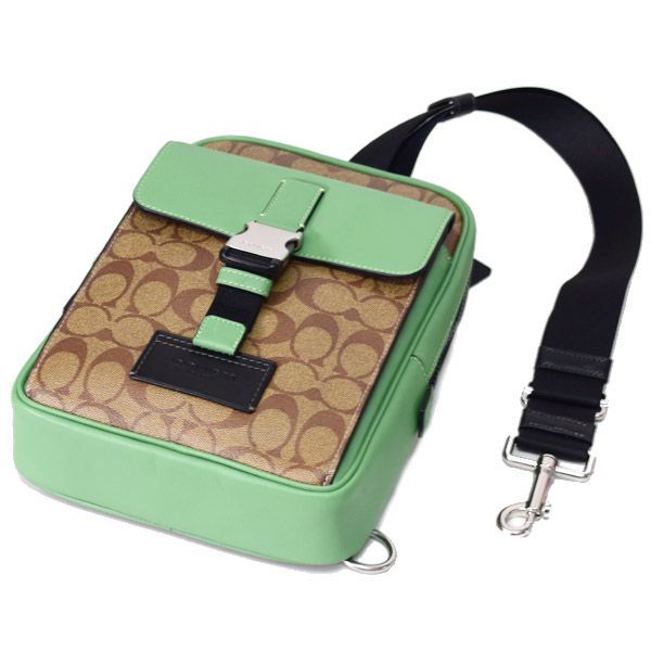 コーチ メンズ バッグ COACH コーティングキャンバス レザー