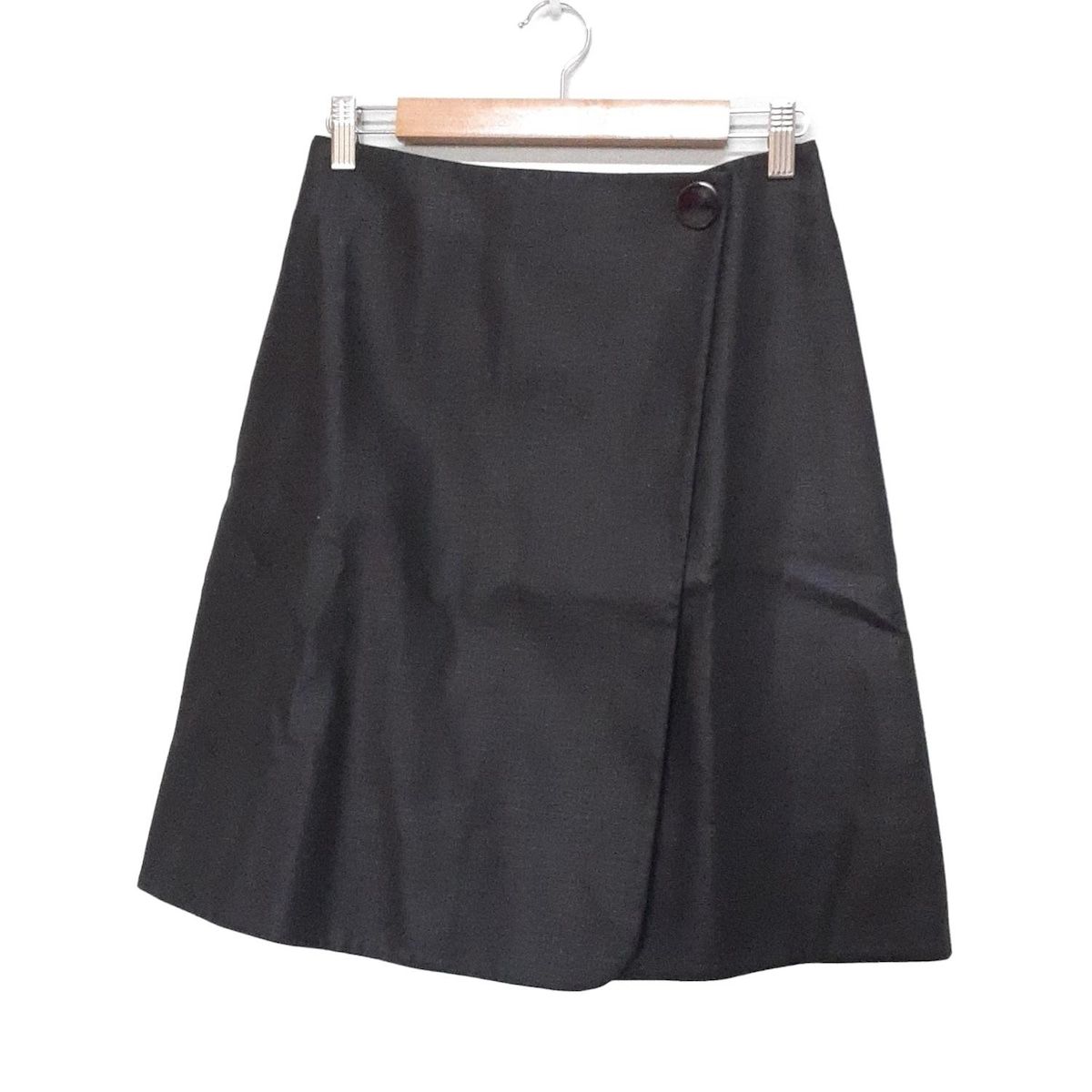 CELINE セリーヌ 巻きスカート サイズ38 M レディース - 黒 ひざ丈