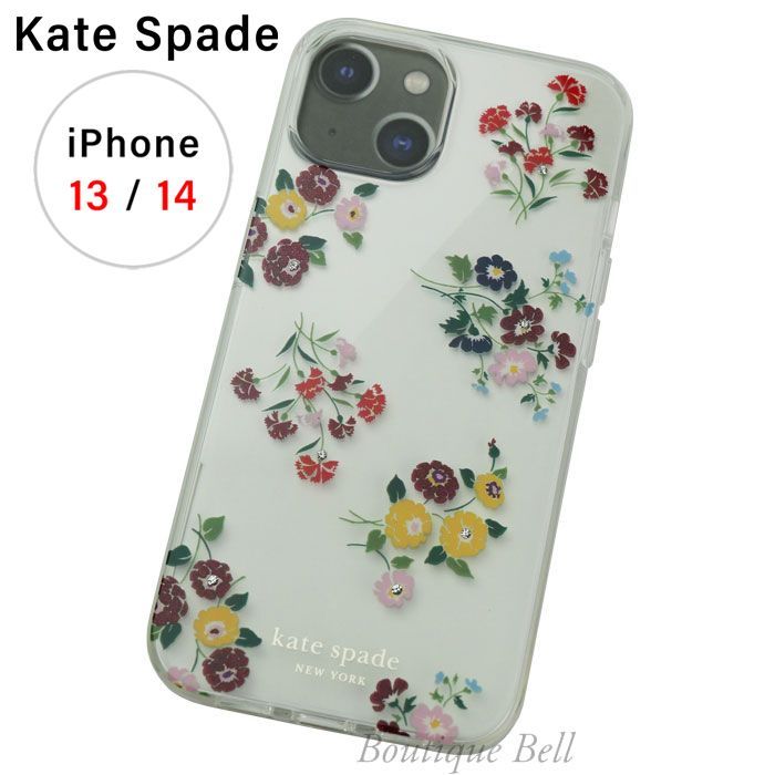 【KateSpade】ケイトスペード フラワーブーケiPhone13/14ケース