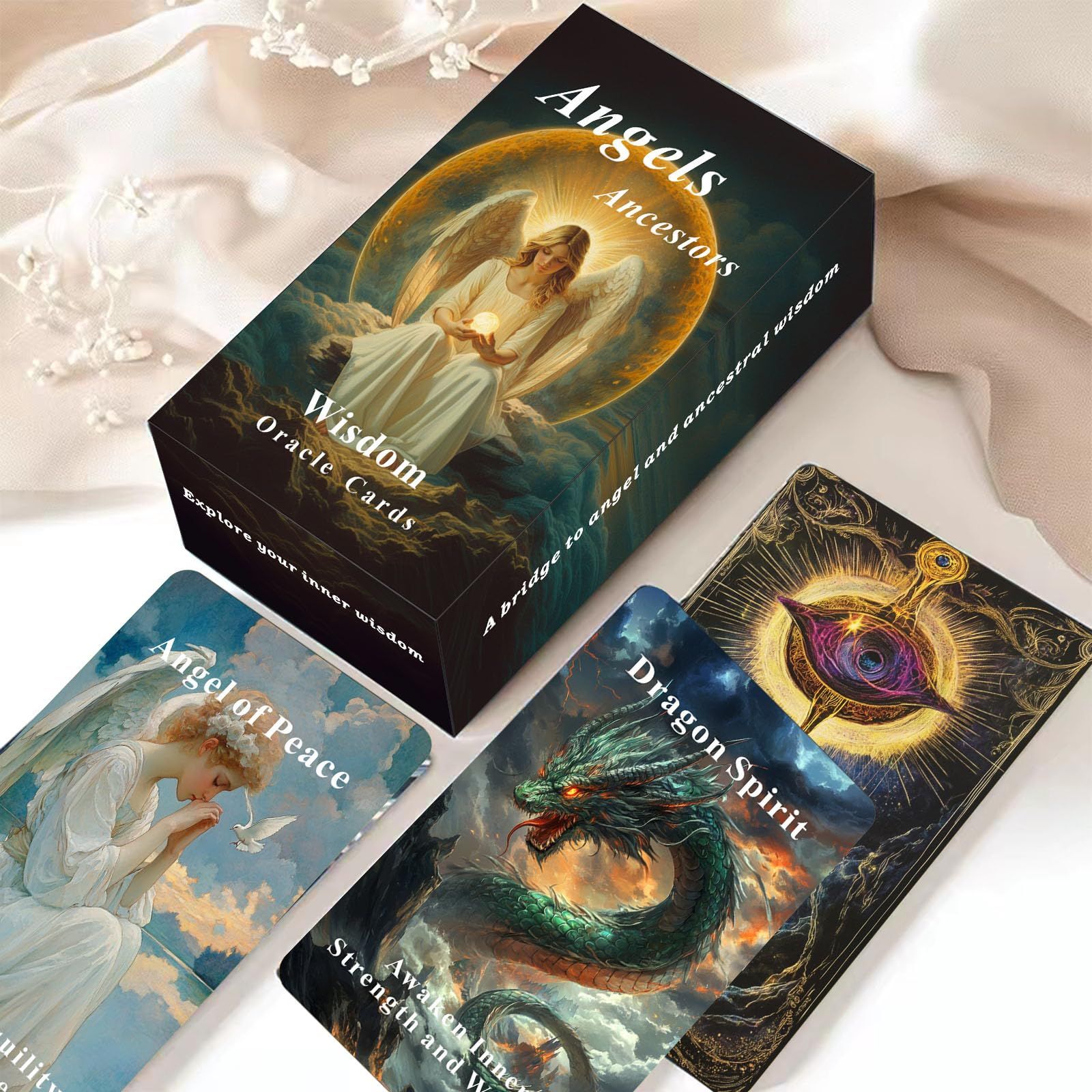 Han Yu Bowen Angels Ancestors Oracleカードデッキ、オラクル