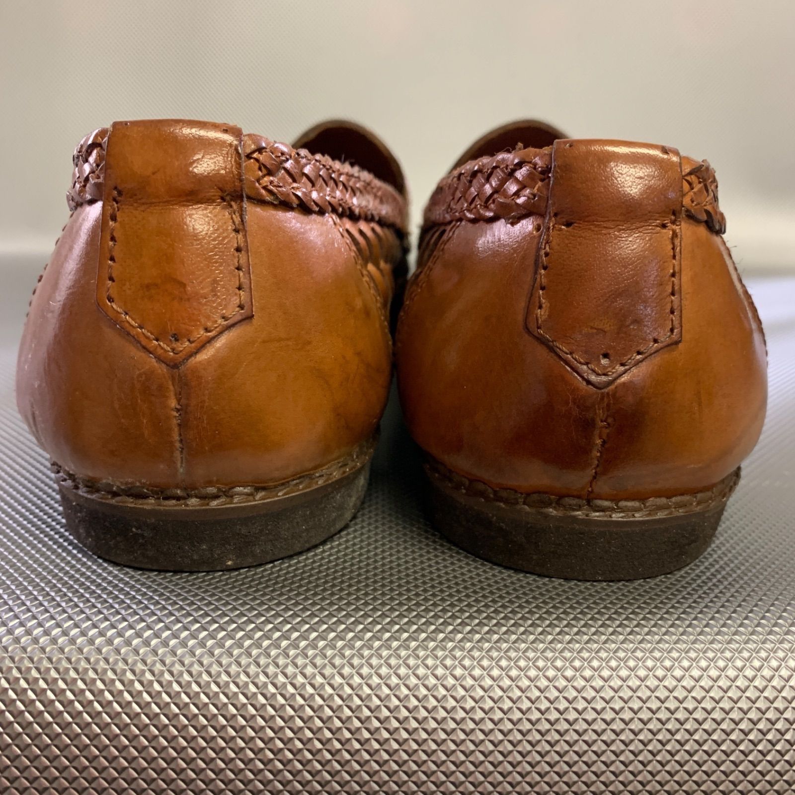 Hush Puppies ハッシュパピー 525 編み込み ローファー 靴 ワラチ風 