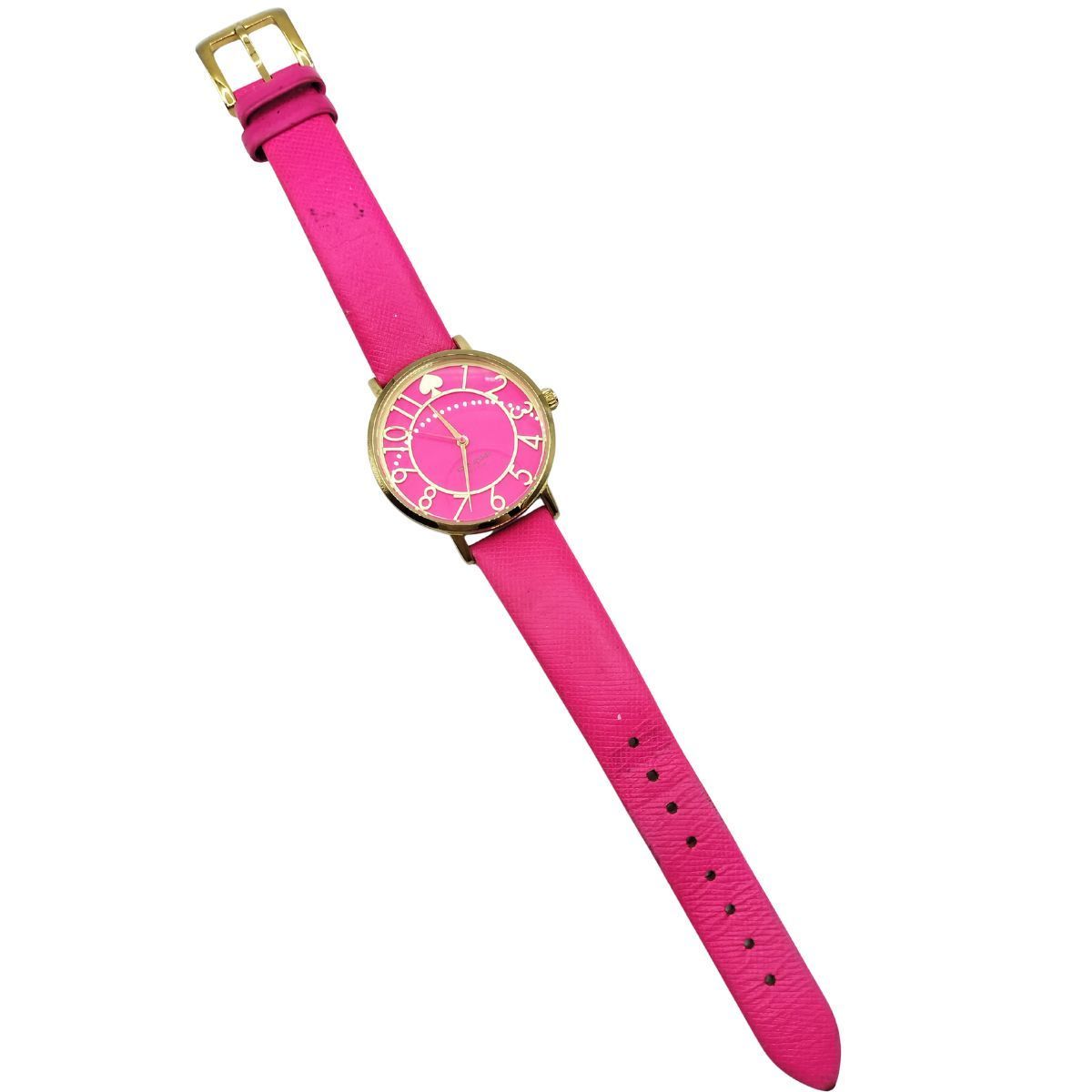 kate spade ピンクゴールド 時計 ホランド スリーハンド ピンク レザー ウォッチ 時計