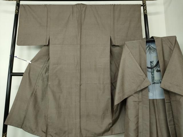 平和屋着物●男性 本場大島紬 アンサンブル 100亀甲 総詰め 正絹 DAAS3089ps