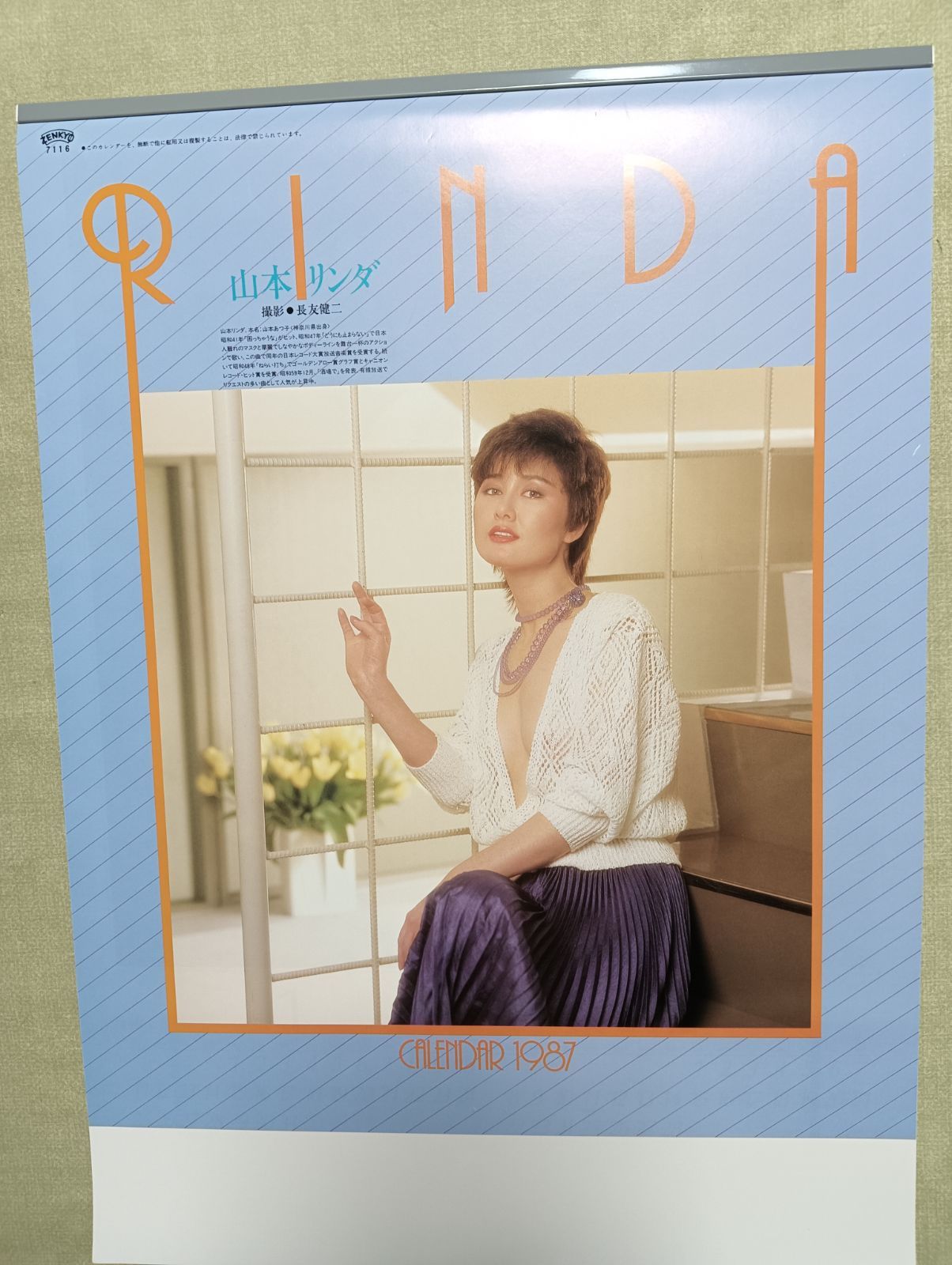 1987年岩城滉一 ポスター マキシム レギュラー コーヒー カレンダー B2 仕事 待ち受け 1987年岩城滉一 ポスター マキシム レギュラー