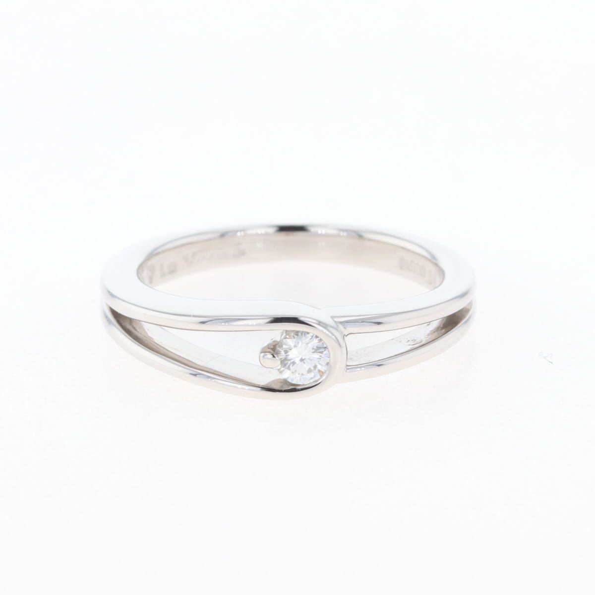 メレダイヤ デザインリング プラチナ 指輪 リング 10.5号 Pt900  