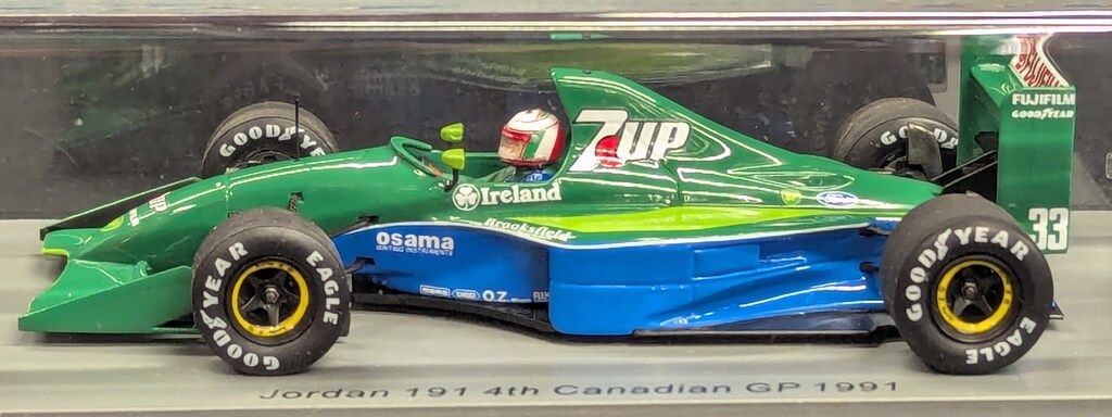 必見の優れ物が満載。 Spark model 1 43 Jordan 191 No.33 4th Canadian GP 1991 Andrea de Cesaris