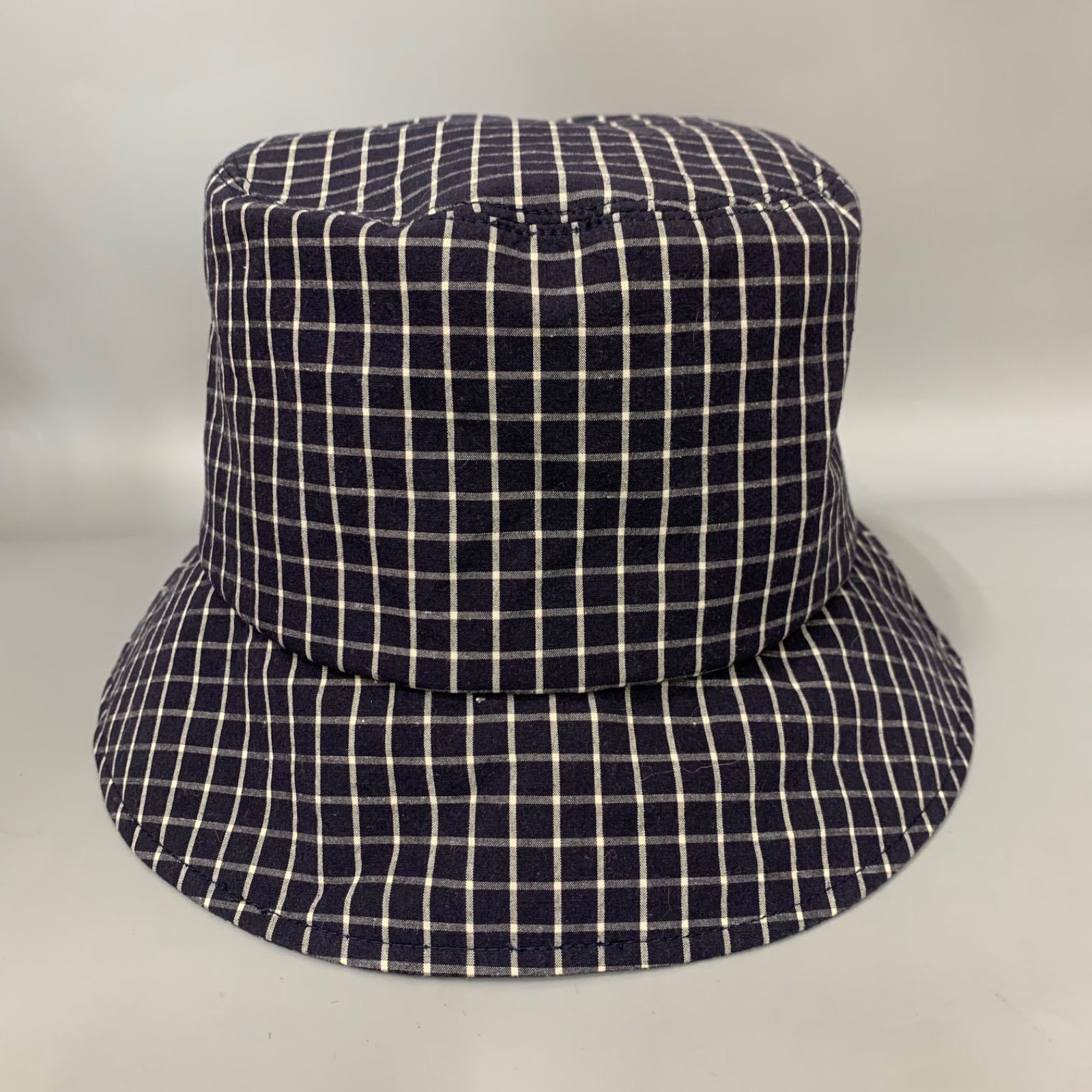 marihoja × ETRE TOKYO バケットハット チェック 帽子 紺
