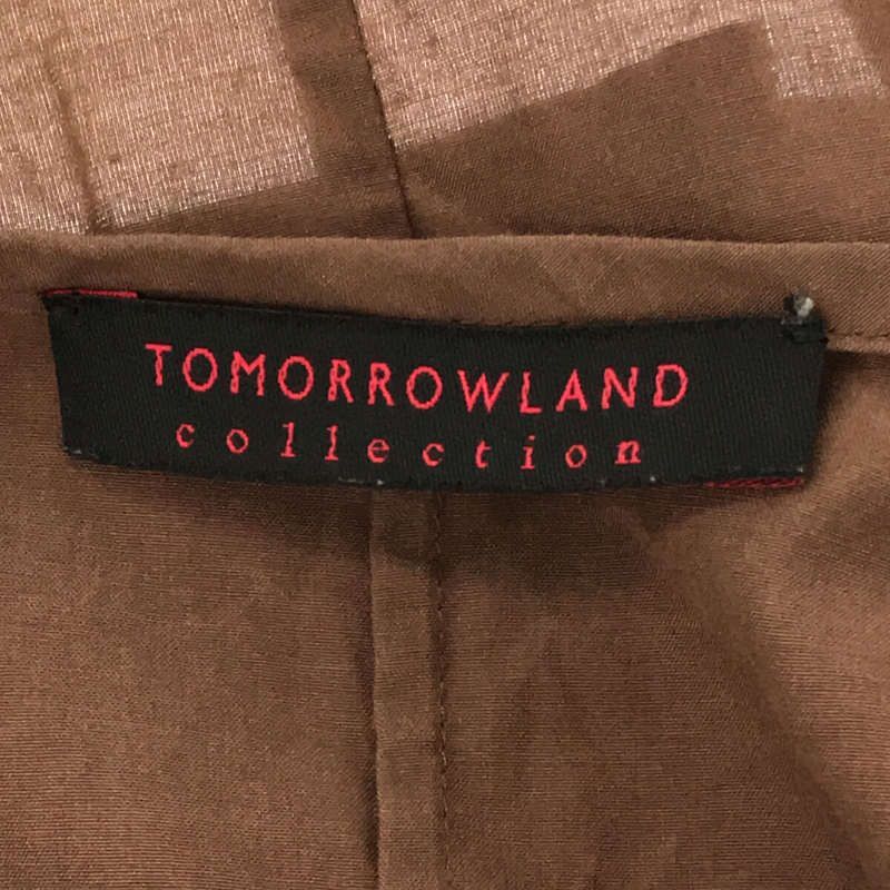 TOMORROWLAND collection / トゥモローランドコレクション | コットンシルクドゥースタッサー ギャザーワンピース | 34 |  - メルカリ