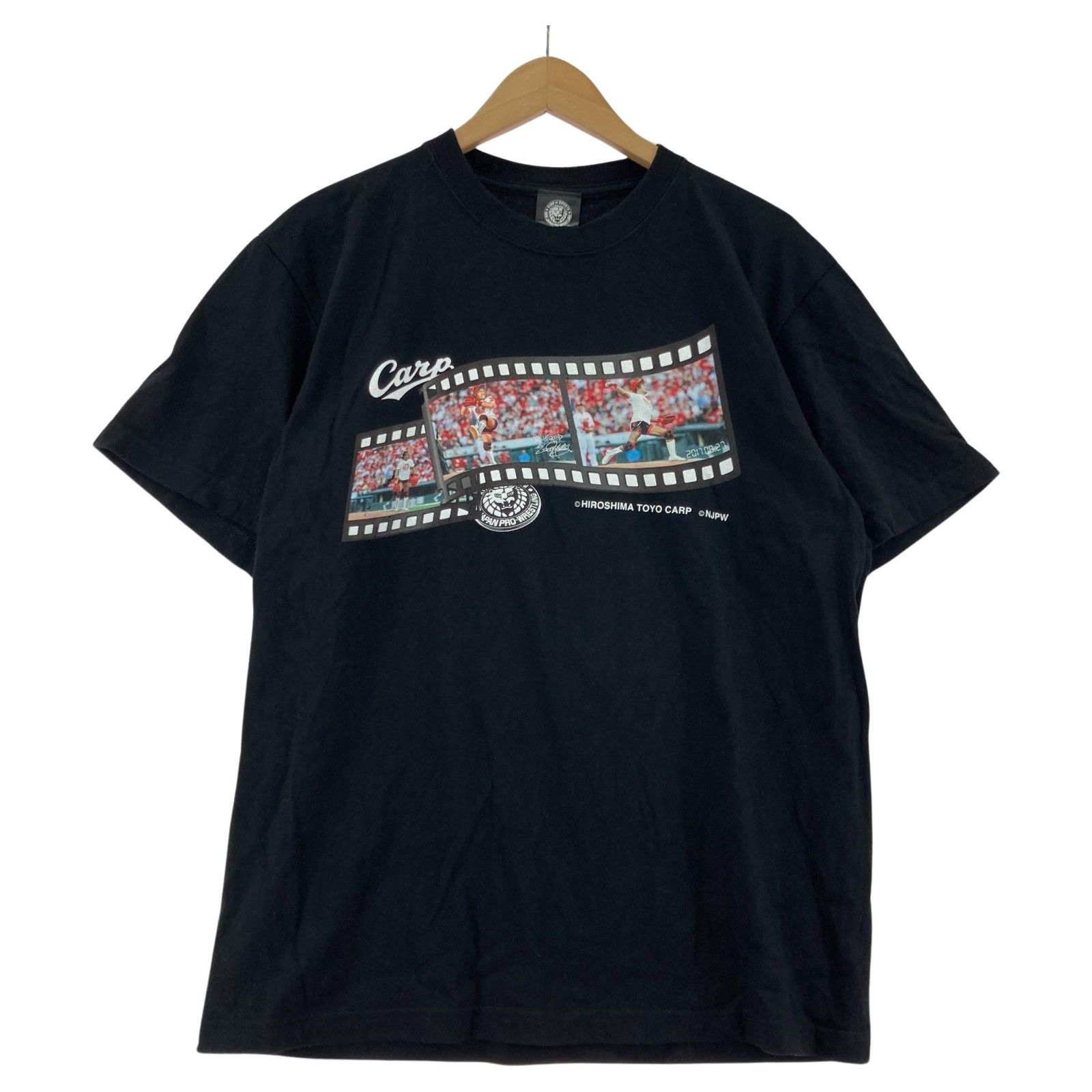 広島東洋カープ×内藤哲也「ISM」コラボ プリント半袖Tシャツ sizeL 