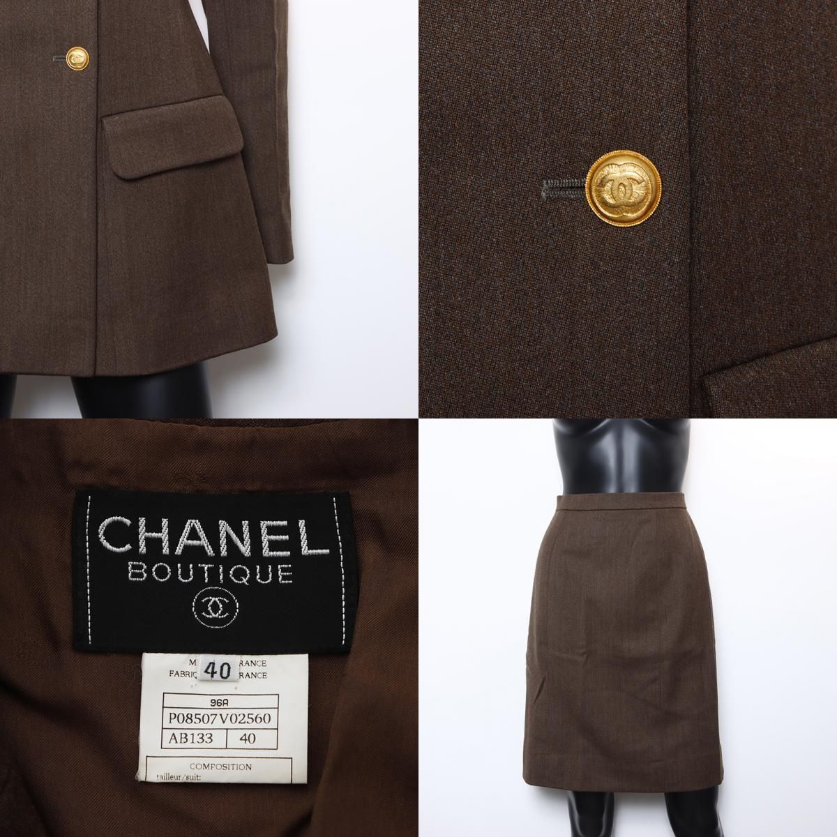 CHANEL シャネル スーツ スーツ 96A サイズ:40 - メルカリ