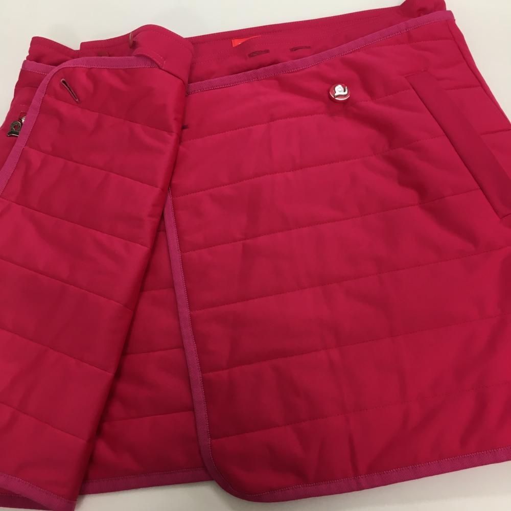 中綿巻きスカート ピンク