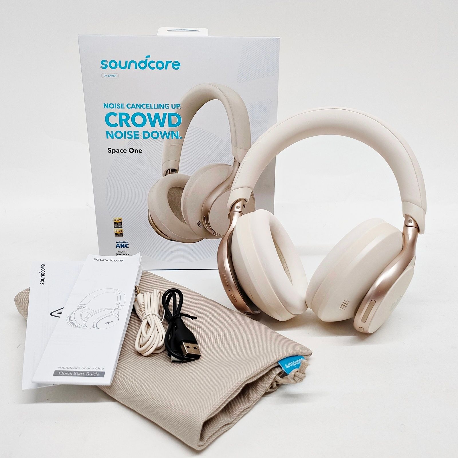 Soundcore Space One ヘッドホン Bluetooth ノイズキャンセ