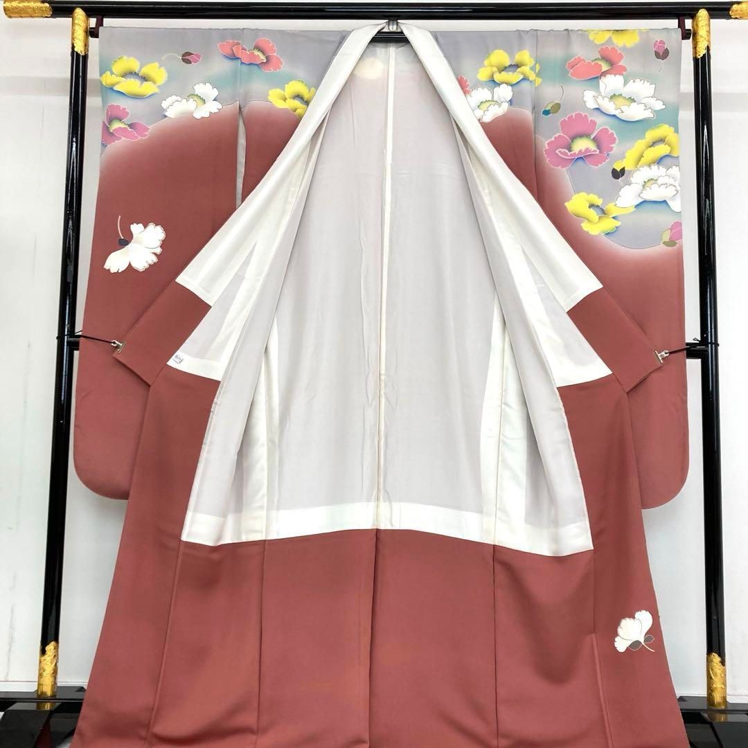 着物と帯 時流】L25579◇正絹 振袖7点セット◇必要な物は全て