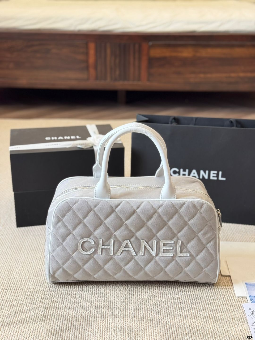 今日 Vintage CHANEL ボウリング ショルダーバッグ-WTO輸入3
