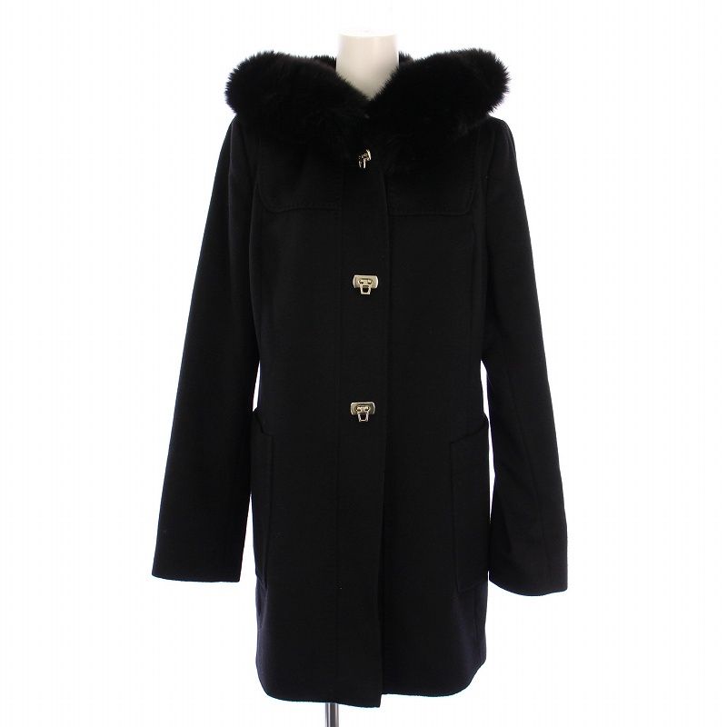マックスマーラ MAX MARA STUDIO フードコート ロング ファー