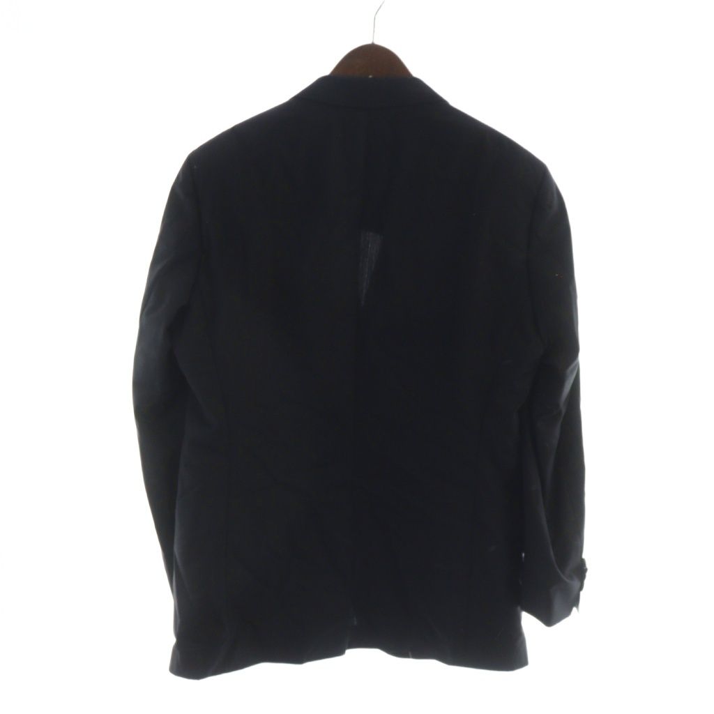 ヒューゴボス ベロア テーラードジャケット エルボーパッチ 48ブラック 美品 ヒューゴボス HUGO BOSS FRATELLI TALLIA DI DELFINO フラッテリ