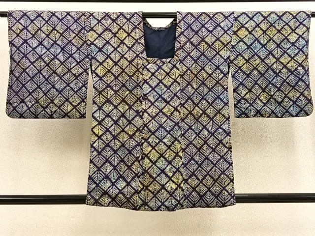 平和屋着物＃道行コート 輪奈織 絞り 吉祥文 暈し染め ロング丈 正絹