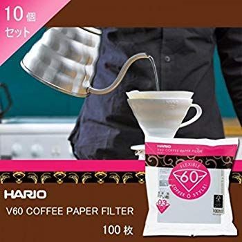 【】(未使用･未開封品) HARIO(ハリオ) V60用ペーパーフィルター 03W 100枚 VCF-03-100W 10個セット 0pbj0lf