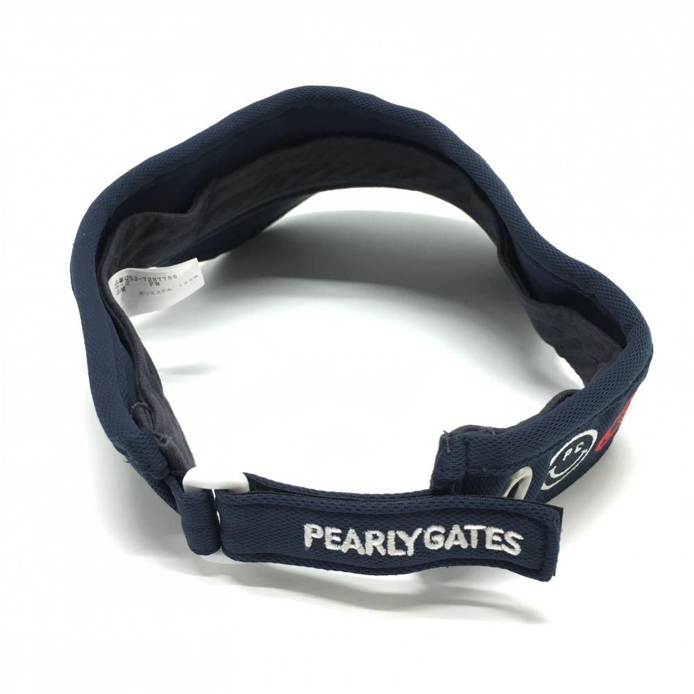 PEARLY GATES スマイリーフェイス バイザー FR ベースボールロゴ