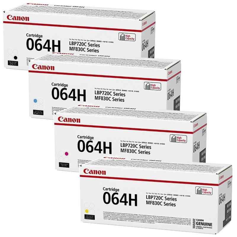 セット品 CANON キャノン 純正品 トナー カートリッジ064H 大容量 4色セット ブラック シアン マゼンタ イエロー LBP722Ci | MF832Cdw 対応