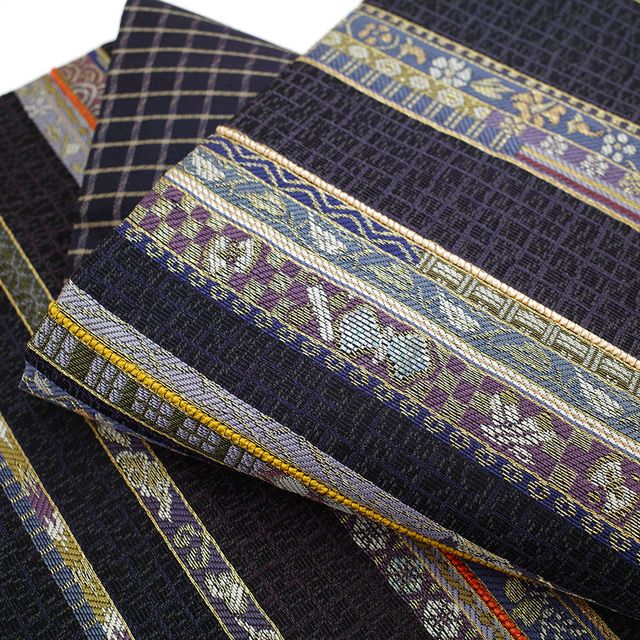 白寿苑 西陣織 袋帯 新品未使用品 葡萄唐草文様 正絹 黒地 六通 正絹袋帯 株式会社 白寿苑 宝華唐草文様 | すべての商品 | 京都