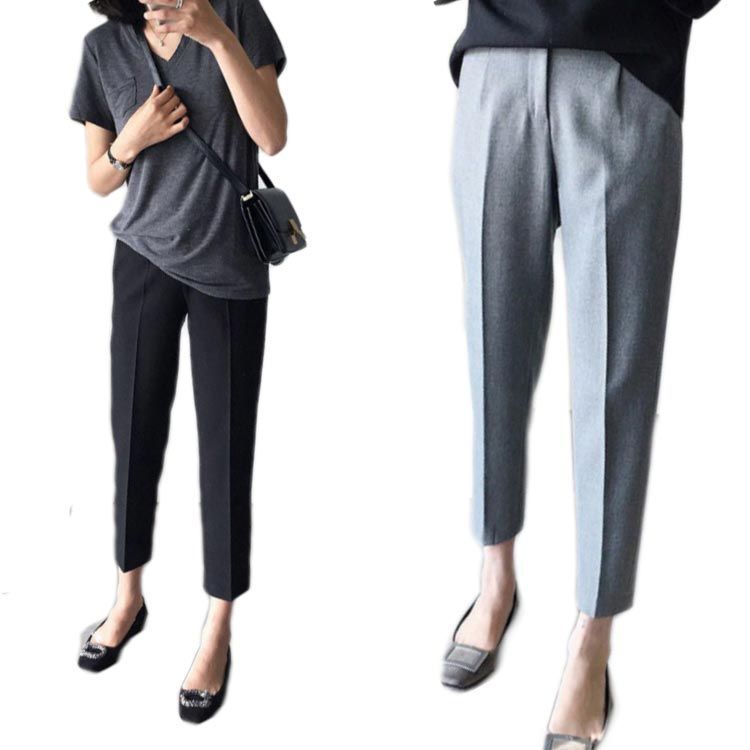 フォーマルパンツ ストレート 3色S-4XL ロング丈/九部丈 25zm777 楽天市場】スラックス レディース ロングパンツ 十分丈