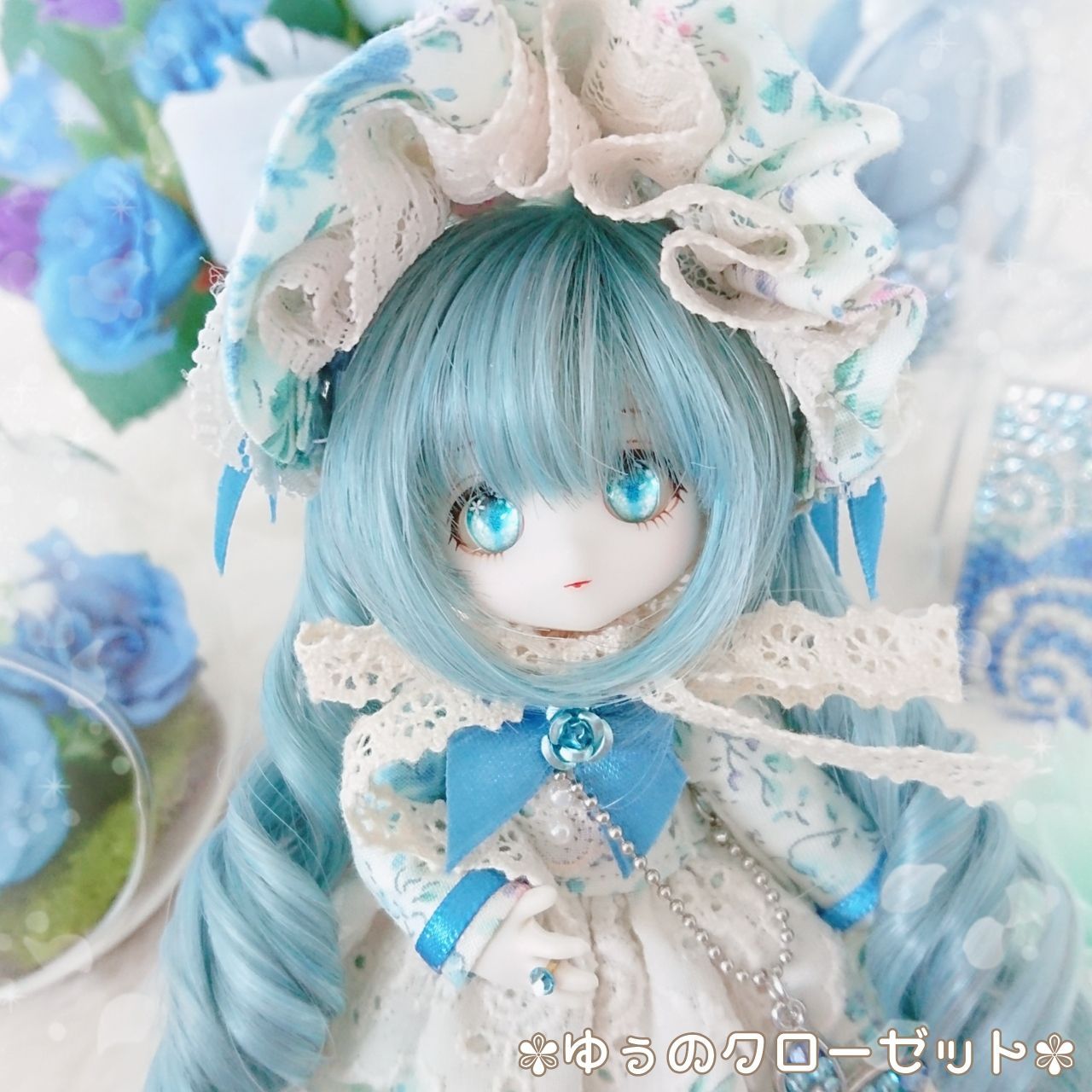 ✾ᵗʱᵃᵑᵏᵧₒᵤ販売×10着✾【オビツ11ドレス】✰選べるヘアアクセ✰ ローズガーデン, image size:1280x1280