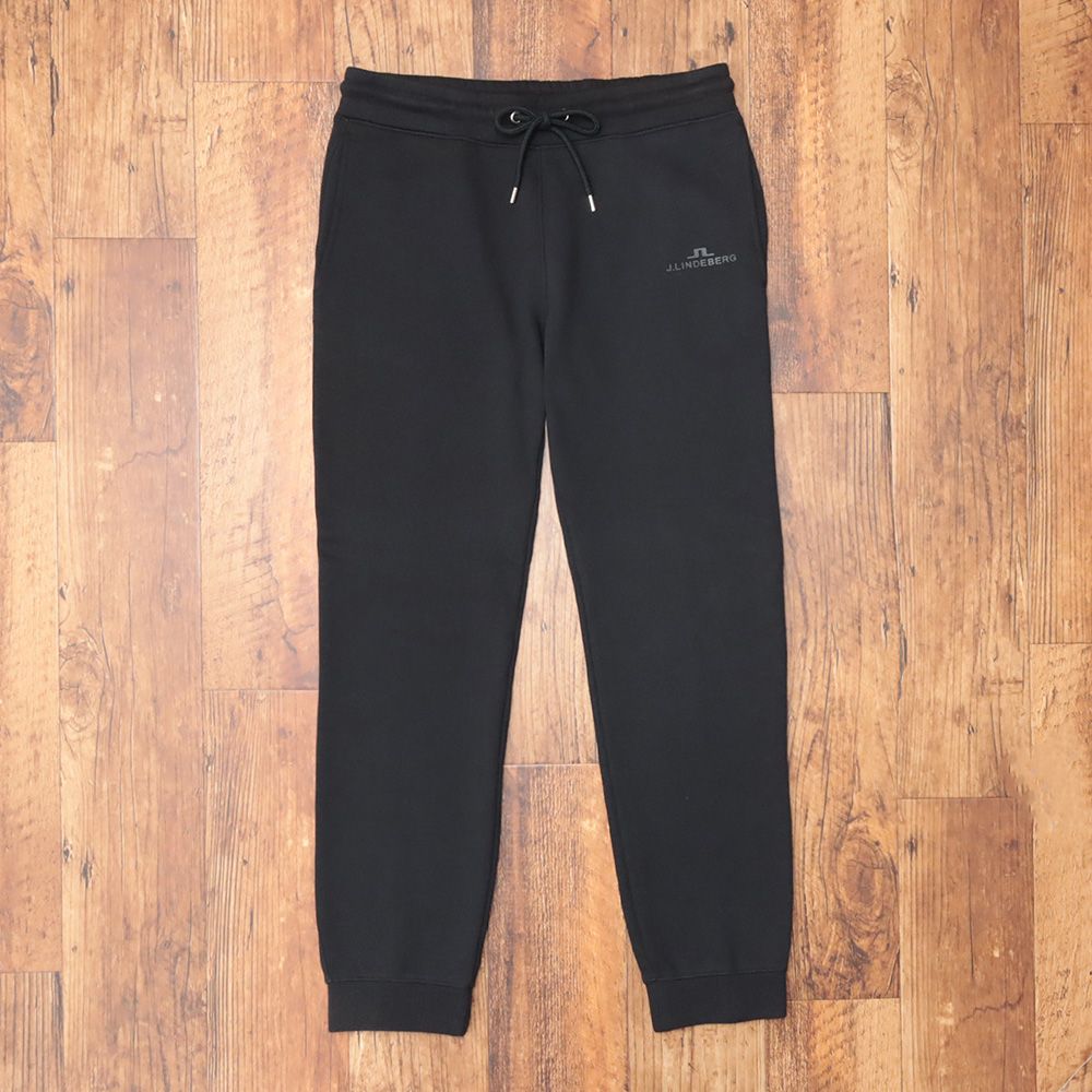 秋冬|J.LINDEBERG|50 XL サイズ|スウェットパンツ 071-77927 裏起毛 暖か 防寒 リラックス カジュアル メンズ 紳士 ジェイリンドバーグ |黒|ブラック|ki199|