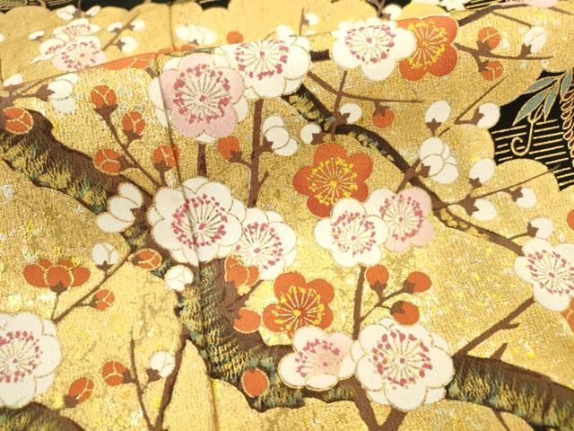 平和屋着物□豪華色留袖 箔散らし ときがら茶色 正絹 逸品 CAAQ9871oy 平和