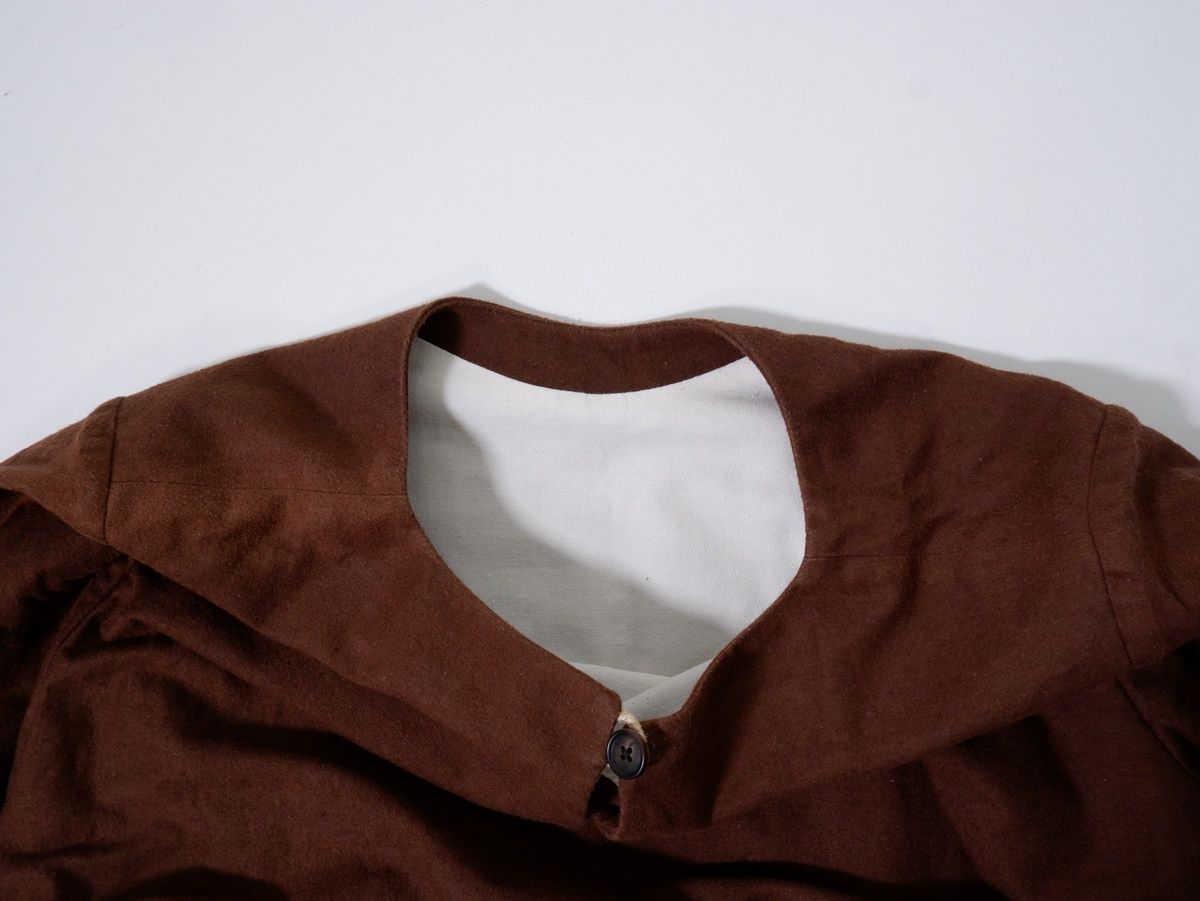 YAECA WRITEヤエカライト A LINE DRESS KUSAKI REDDIDH BROWN 草木染め  