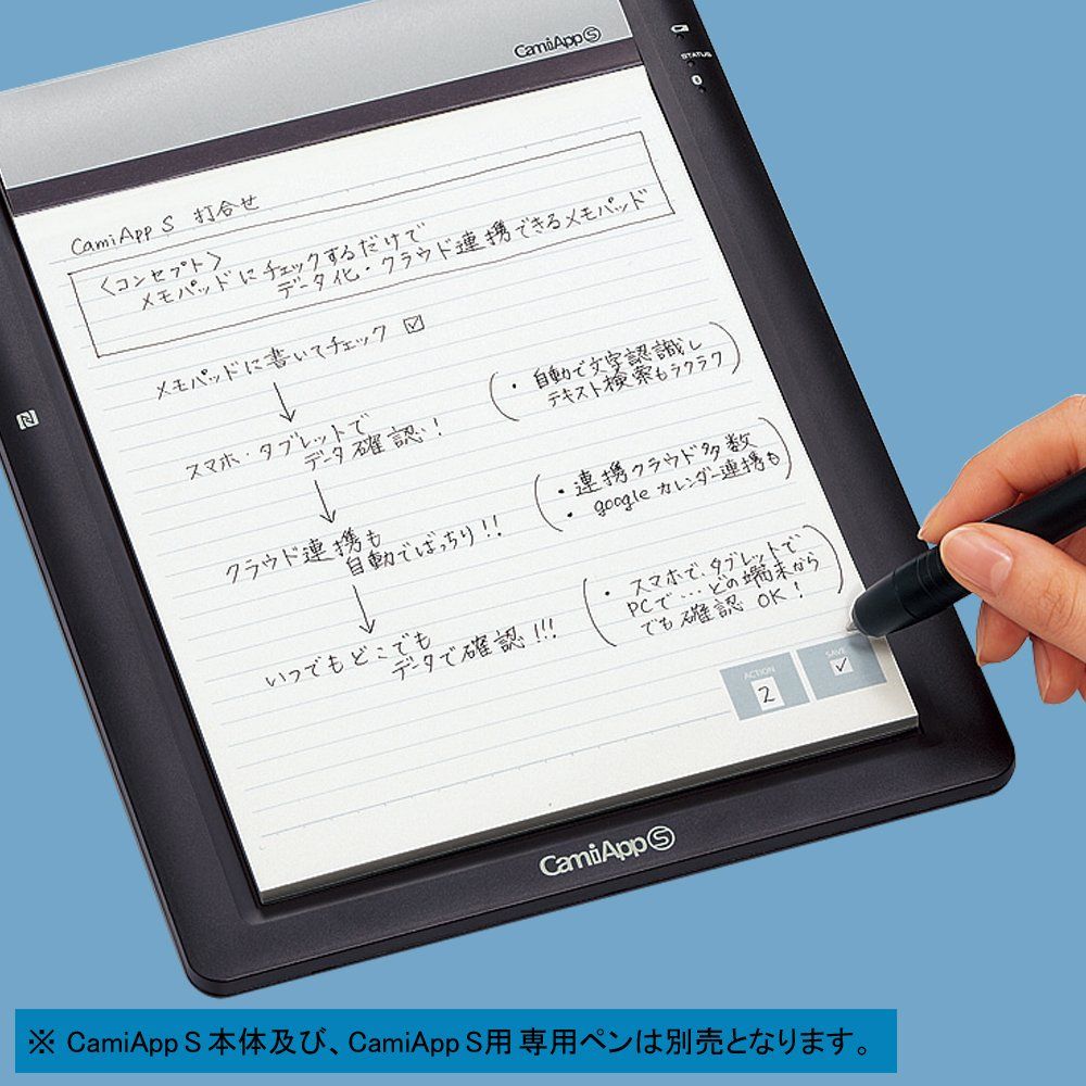 CamiApp iphone対応と専用メモパッド