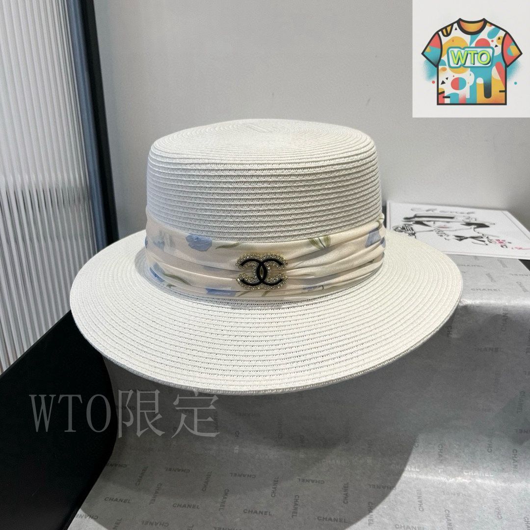 今日WTO】Chanel シャネル 平頂リボンハット-1-4-LK51 - メルカリ