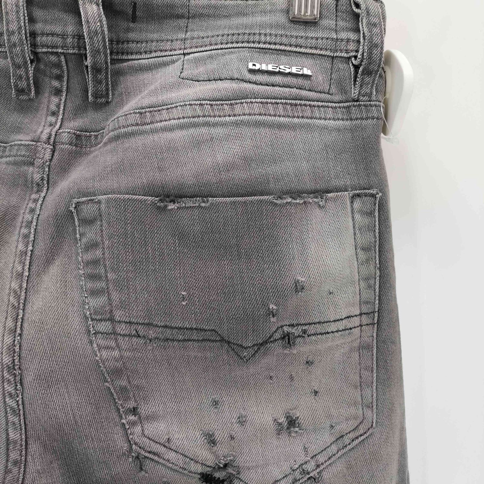 ディーゼル DIESEL tepphar ダメージ加工スキニーデニムパンツ メンズ 