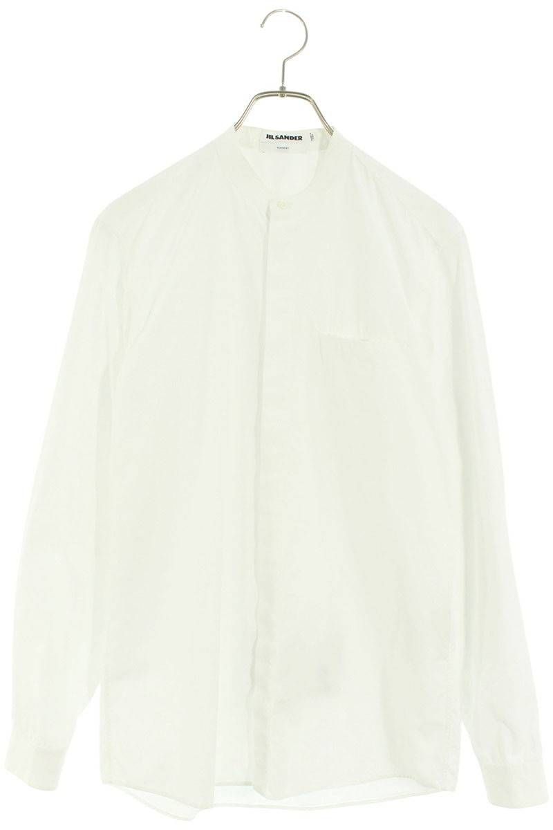 ジルサンダー JSYN600105 バンドカラーコットン長袖シャツ メンズ 38  