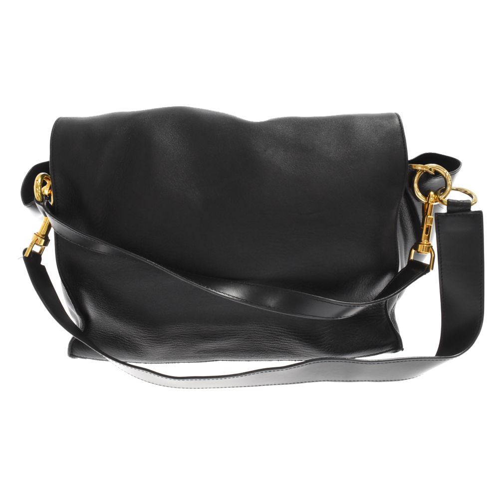 sacai サカイ ショッパーバッグ 黒 ショルダーストラップ付 Sacai (サカイ) Shopper Sholder Bag ショッパーショルダー レザー