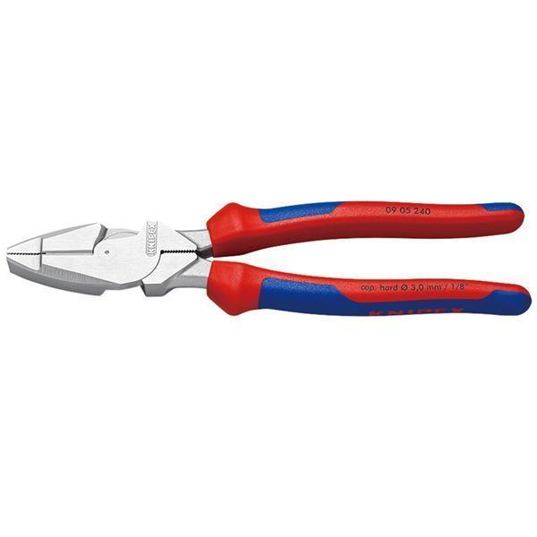KNIPEX クニペックス 架線工事用強力ペンチ コンフォート サイズ240×55×22mm 0905-240