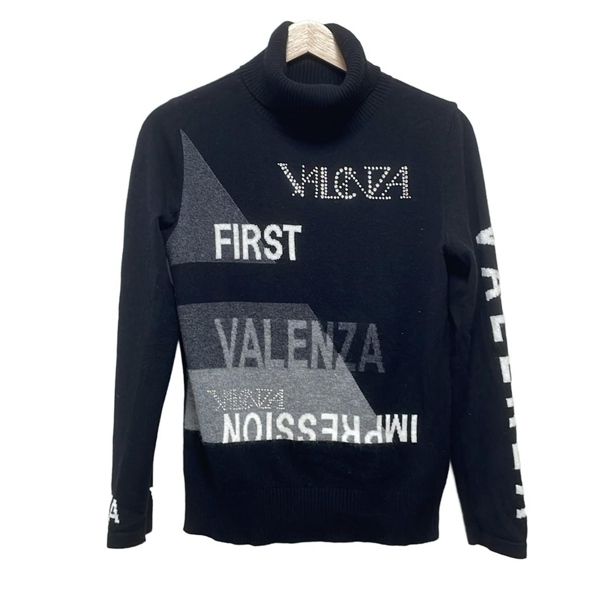 VALENZA(バレンザ) 長袖セーター サイズ40 M レディース - 黒