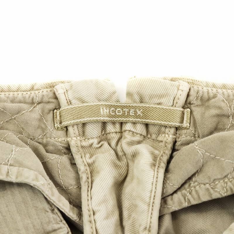 INCOTEX ベージュ チノパン インコテックス INCOTEX TRICOCHINO チノパンツ チノパン ボタン
