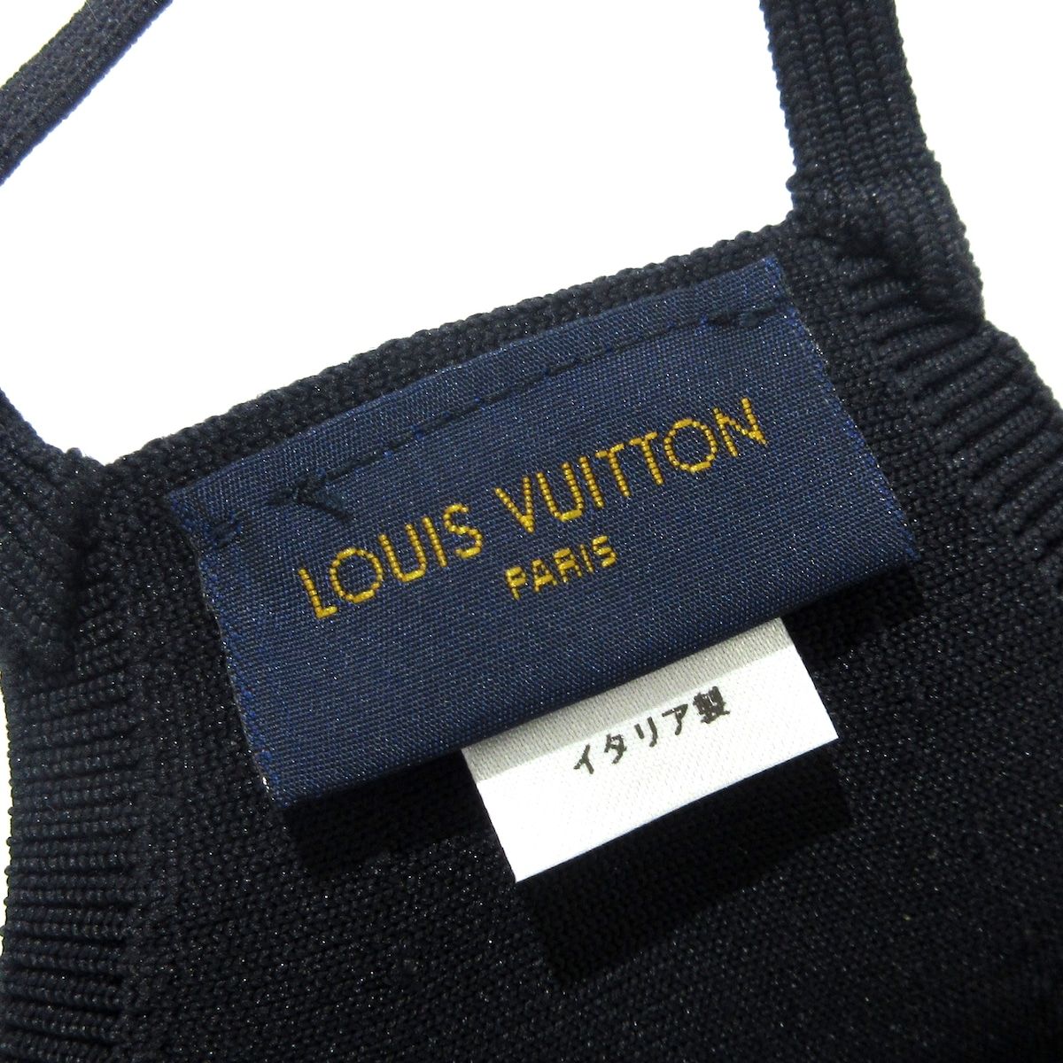 LOUIS VUITTON(ルイヴィトン) 小物美品 マスクマイユ M76748 黒 ナイロン 100%