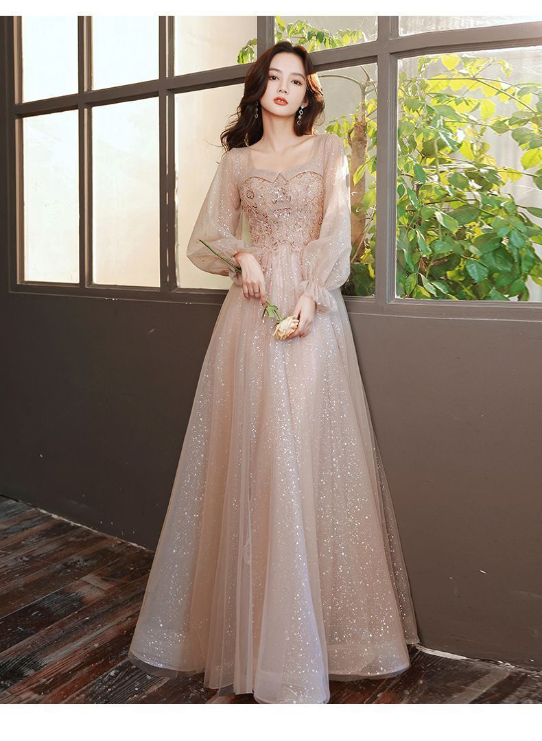 yuwei20キラキラ ブライズメイド ロングドレス パーティードレス お呼ばれ ドレス 演奏会 二次会 結婚式ドレス かわいい お誕生日 披露宴 花嫁 パーティードレスフォーマル 卒業式 二次会 ワンピース ドレス yuwei20