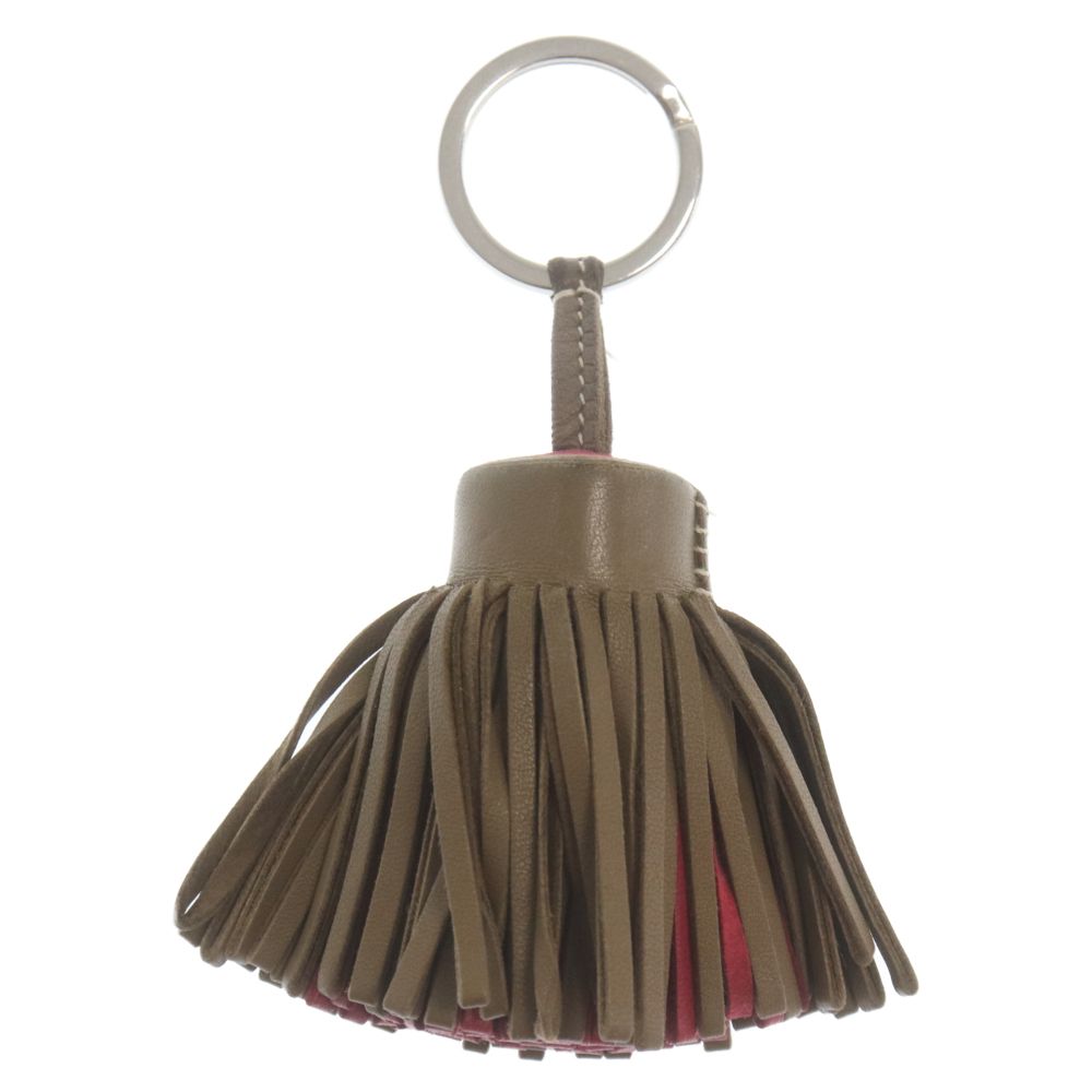 HERMES (エルメス) カルメン ラムスキン キーリング ベージュ - メルカリ