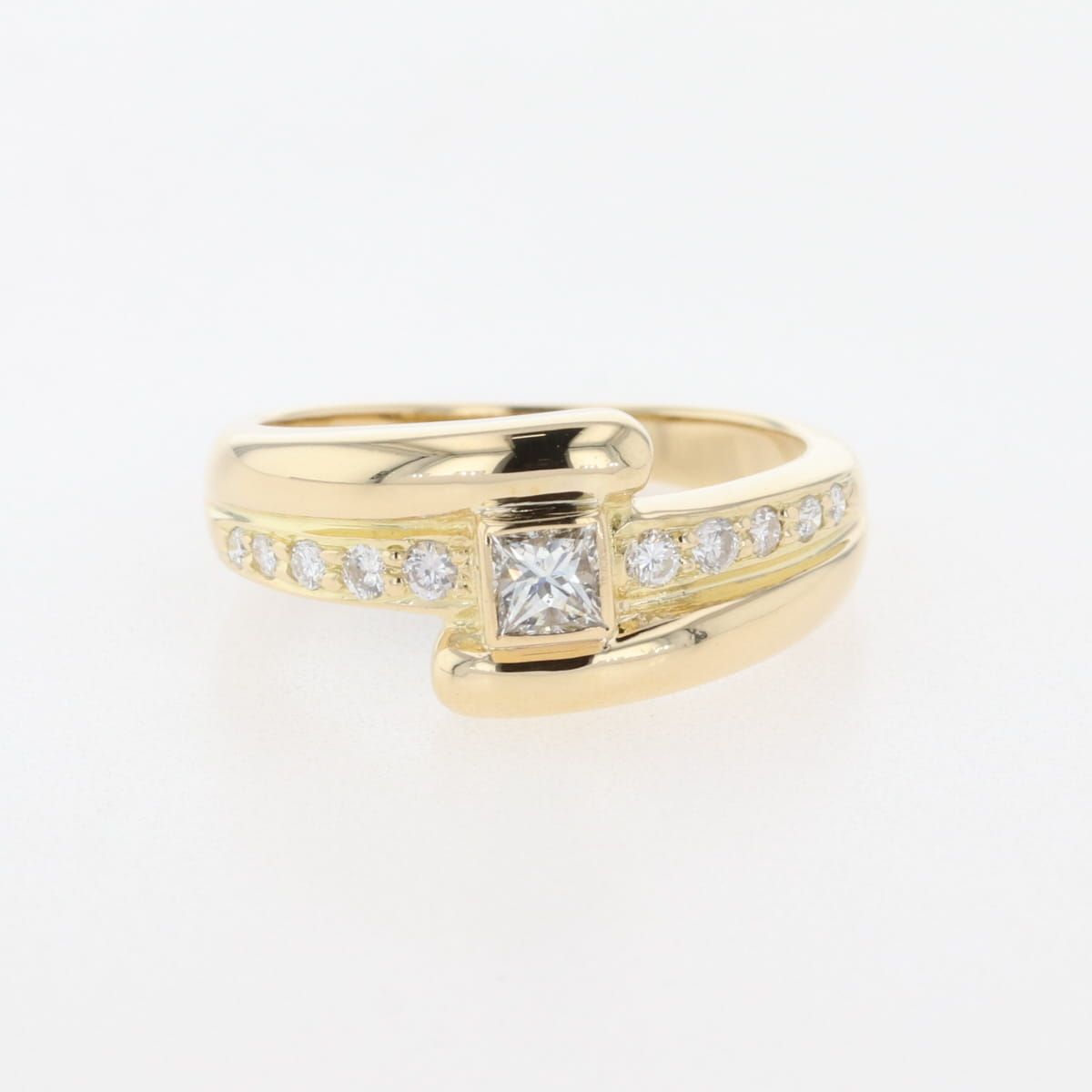 k18メレダイヤ17号リング メレダイヤ デザインリング 17号 K18