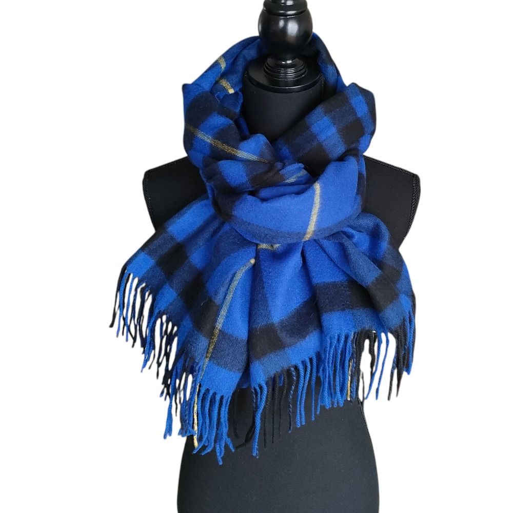 新品 ジョンストンズ カシミヤマフラー ストール ブライトブルー 新品 ジョンストンズ カシミヤ100％ マフラー ブルー 新品