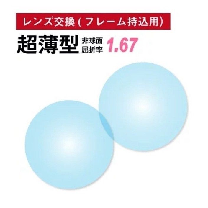 No.428【レンズ交換】曇りにくいレンズ単焦点1.60非球面【百均